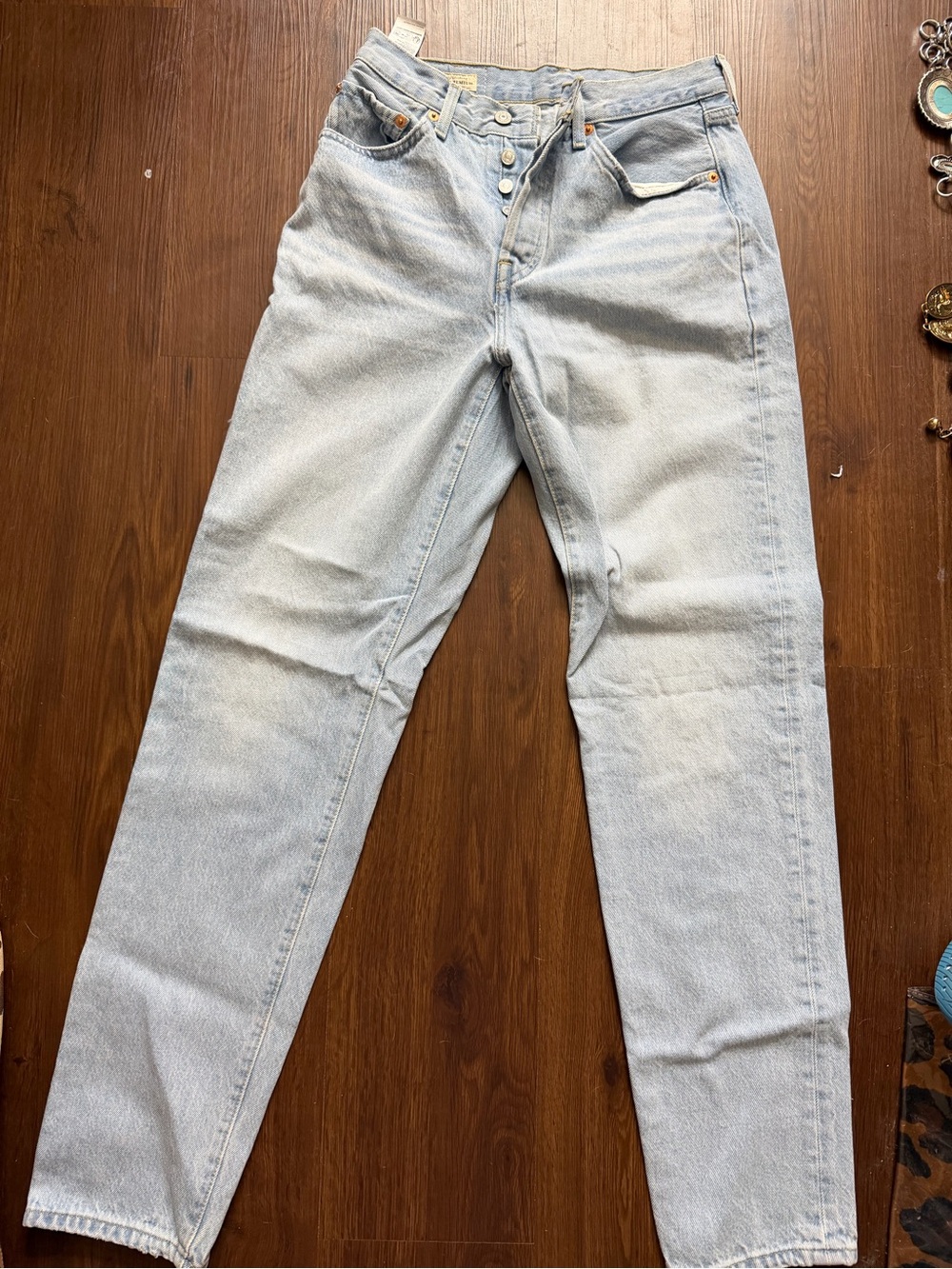 Levi’s 501s 81s style Light Wash Button-Fly Jeans